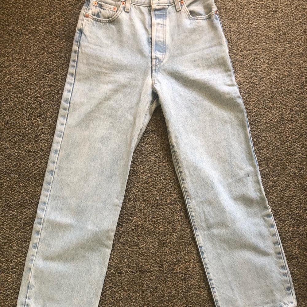 Levi's Light Blue Ribcage Straight Ankle Women's Jeans 26